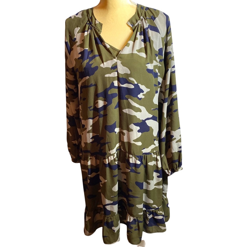 Banana Republic Factory Camo Swing Dress Medium
